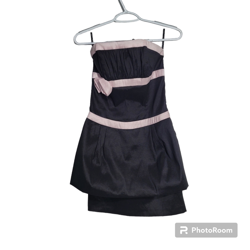 Vintage Jessica McClintock for Gunne Sax Strapless Mini Prom Dress Size S